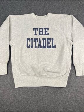 Vintage 90’s The Citadel Cotton Exchange Sweatshirt Mens Large Gray